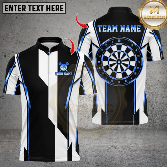 Maxcorners Darts Classic Dartboard Stripe Multicolor Customized Name, Team Name 3D Shirt