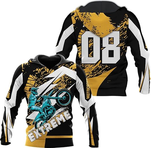 Maxcorners Motocross Extreme Customize Name And Number 3D Shirts