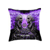 Maxcorners Darts Dual Skull Flame Multicolor Customized Name 3D Pillow