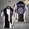 Maxcorners Darts Classic Dartboard Stripe Multicolor Customized Name, Team Name 3D Shirt