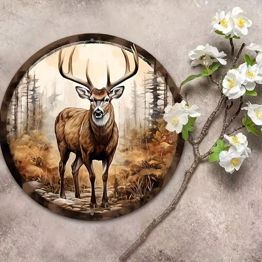 Maxcorners Vintage Deer Hunting Wooden Sign