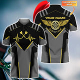 Maxcorners Dart Personalized 3D All Over Printed Heart Pulse Line Shirt