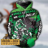 Maxcorners ATV Winner Is Dreamer ( Green ) Customize Name 3D Shirts