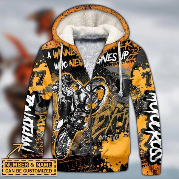 Maxcorners Motocross Winner Is Dreamer ( Yellow ) Customize Name And Number 3D Shirts