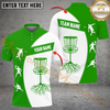 Maxcorners Power Drive Disc Golf Polo Shirt Personalized Name, Team Name 3D Shirt (4 Colors)