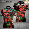 Maxcorners Bowling And Pins Bear Scary Teddy Graffiti Style Customized Name, Team Name 3D Shirt (4 Colors)