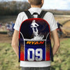 Maxcorners Motocross 2 Personalized Name And Number Backpack
