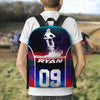 Maxcorners Motocross 4 Personalized Name And Number Backpack