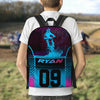 Maxcorners Motocross 8 Personalized Name And Number Backpack
