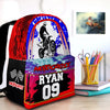 Maxcorners Motocross 12 Personalized Name And Number Backpack