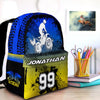 Maxcorners Motocross 38 Personalized Name And Number Backpack