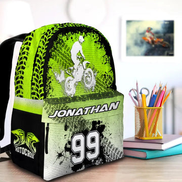 Maxcorners Motocross 26 Personalized Name And Number Backpack