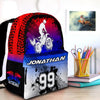 Maxcorners Motocross 27 Personalized Name And Number Backpack