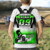 Maxcorners Motocross 35 Personalized Name And Number Backpack