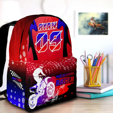 Maxcorners Motocross 33 Personalized Name And Number Backpack