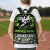 Maxcorners Motocross 44 Personalized Name And Number Backpack