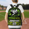 Maxcorners Motocross 43 Personalized Name And Number Backpack