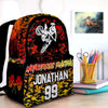 Maxcorners Motocross 40 Personalized Name And Number Backpack