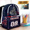 Maxcorners Motocross 47 Personalized Name And Number Backpack