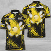 Maxcorners Bowling And Pins Abstract Grunge Texture Multicolor Option Customized Name 3D Shirt