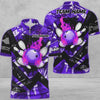 Maxcorners Bowling And Pins Abstract Grunge Texture XXX Multicolor Option Customized Name 3D Shirt
