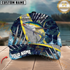 Maxcorners Fishing Cod Water Blue Customized Name 3D Cap (8 Breeds)