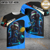 Maxcorners Pickleball Electric Poodle Power Customized Name & Team Name 3D Shirts