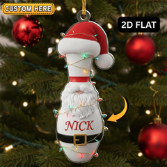 Maxcorners Personalized Bowling Christmas Ornament, Custom Name Bowling Ornament, Bowling Lovers Gift
 LM1111