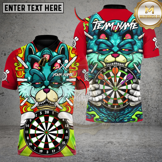 Maxcorners Venom Crew Darts Personalized Name, Team Name 3D Shirt