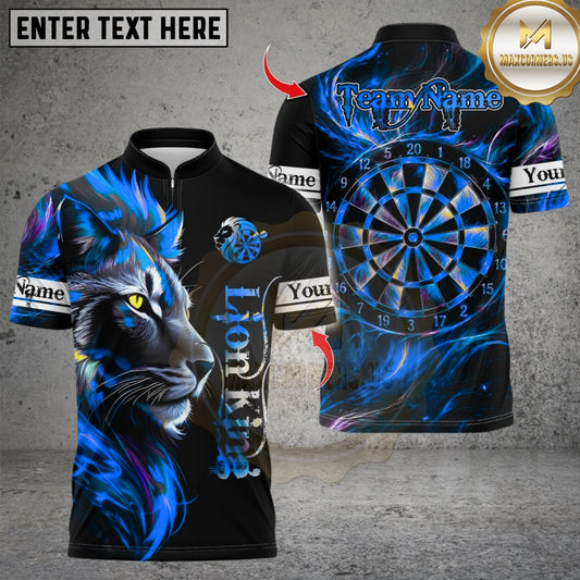 Maxcorners Darts Norse Mythology Viking Wolf Multicolor Customized Name, Team Name 3D Shirt