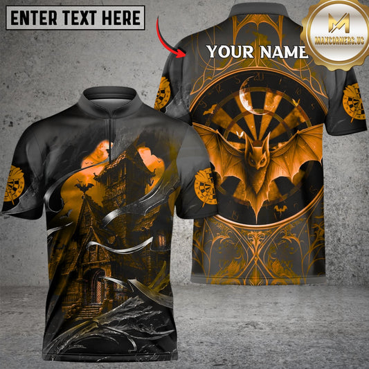 Maxcorners Darts Castle And Bats With Dartboard Multicolor Customized Name, Team Name 3D Shirts