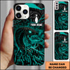 Maxcorners Bowling Red Cobra Lightning Multicolor Personalized Name 3D Phone Case