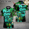 Maxcorners Bowling And Pins Bear Scary Teddy Graffiti Style Customized Name, Team Name 3D Shirt (4 Colors)