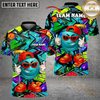 Maxcorners Street King Disc Golf Polo Shirt Personalized Name, Team Name 3D Shirt (4 Colors)