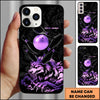 Maxcorners Bowling Golden Wolf Strike Ball Multicolor Personalized Name 3D Phone Case