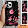 Maxcorners Bowling Golden Wolf Strike Ball Multicolor Personalized Name 3D Phone Case