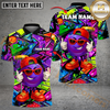 Maxcorners Street King Disc Golf Polo Shirt Personalized Name, Team Name 3D Shirt (4 Colors)