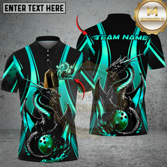 Maxcorners Dragon Bowling Jerseys Multicolor Customized Name, Team Name 3D Shirts