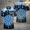 Maxcorners Darts Rainbow Melt Dripping Dartboard Multicolor Customized Name, Team Name 3D Shirt