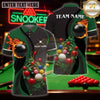 Maxcorners Billiards Wear Kinetic Energy Break Design Multicolor Customized Name 3D Shirt