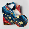 Maxcorners Abstract American Flag Stars Golf Polo Shirt, Women’s Golf Polo, Performance Golf Shirt LM1507