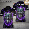 Maxcorners Fire Alpha Wolf 8-Ball Billiards Multicolor Customized Name, Team Name 3D Shirts