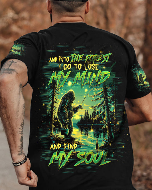 Maxcorners And Into The Forest I Go Bigfoot Fishing All Over Print LM1601