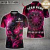 Maxcorners Darts Shirt Gothic Skull Dartboard Flaming Design, Multicolor Customized Name, Team Name 3D Shirts