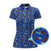 Maxcorners Pattern Golf Shirt For Golfer, Dachshund Golf Shirt, Starry Night Dachshund Golf Shirt For Men