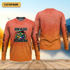Maxcorners Show Me Your Bobbers Shirt, Orange Neon Men Fishing Shirt, Funny Fishing Shirt, SPF Shirt