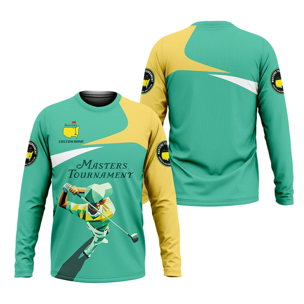 Maxcorners Master Tournament Custom Men's Golf Polo Shirt, Golf Gifts For Dad