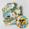 Maxcorners Cute Funny Duck Hawaiian Golf Shirt, Beach Theme Women's Golf Tops, Ladies Golf Shirts LM1507