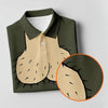 Maxcorners Olive Green Funny Dickhead Faux Chest Golf Shirt, Golf Tops For Women, Women’s Golf Apparel LM1507
