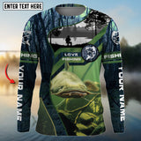 Maxcorners Catfish Custom Green Shirt Custom Name 3D Shirt